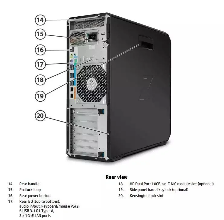 Hot Selling Z6 G4 Intel Xeon Silver 4216 Tower Desktop Graphical Workstation